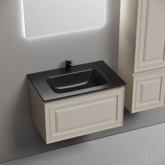 Тумба с раковиной Sancos Very 70 Beige Soft Black