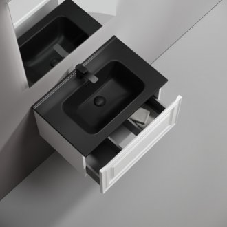 Тумба с раковиной Sancos Very 70 Bianco Black