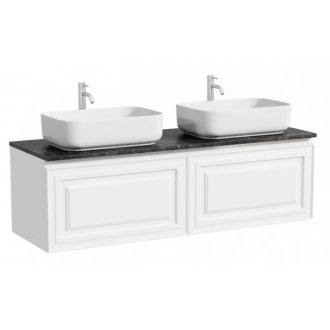 Тумба с раковинами и столешницей Sancos Very 140 Bianco TT140A1X