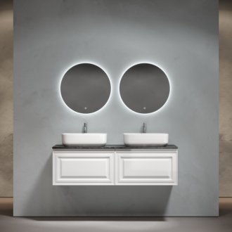 Тумба с раковинами и столешницей Sancos Very 140 Bianco TT140A1X