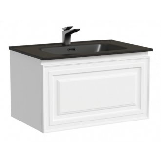 Тумба с раковиной Sancos Very 70 Bianco Black