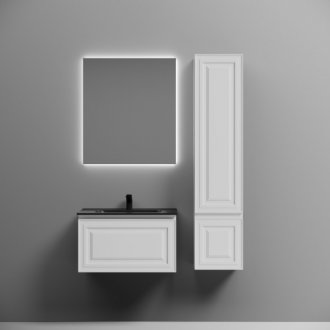 Тумба с раковиной Sancos Very 70 Bianco Black