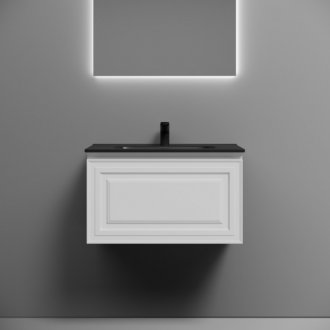 Тумба с раковиной Sancos Very 70 Bianco Black