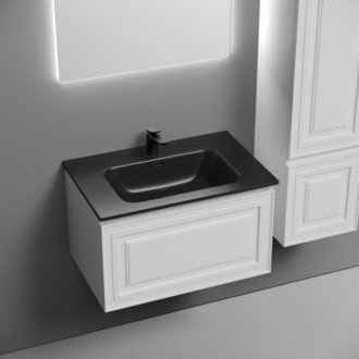 Тумба с раковиной Sancos Very 70 Bianco Black