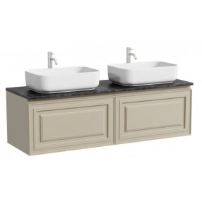 Тумба с раковинами и столешницей Sancos Very 160 Beige Soft TT160A1X