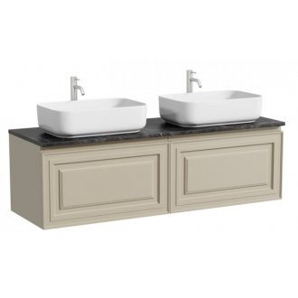 Тумба с раковинами и столешницей Sancos Very 160 Beige Soft TT160A1X