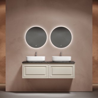Тумба с раковинами и столешницей Sancos Very 160 Beige Soft TT160A1X