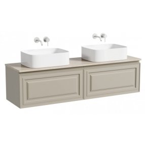 Тумба с раковинами и столешницей Sancos Very 160 Beige Soft TT160A2