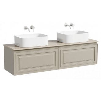 Тумба с раковинами и столешницей Sancos Very 160 Beige Soft TT160A2
