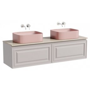 Тумба с раковинами и столешницей Sancos Very 160 Doha Soft TT160A2