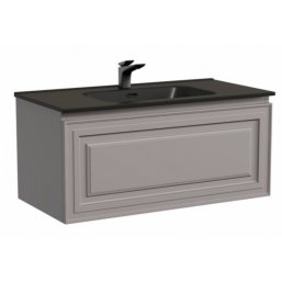 Тумба с раковиной Sancos Very 90 Doha Soft Black