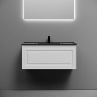 Тумба с раковиной Sancos Very 90 Bianco Black