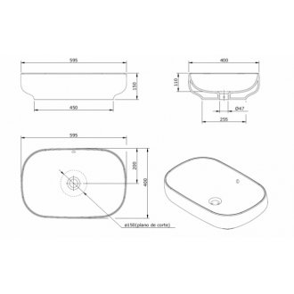 Раковина Sanindusa Sanibold 137310004