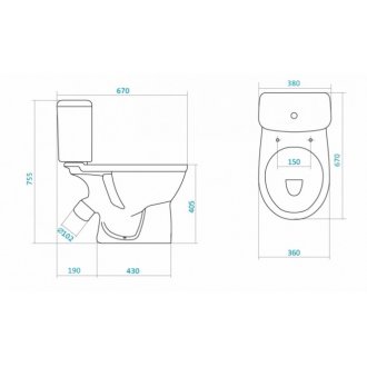 Унитаз Santek Бореаль 1WH302144