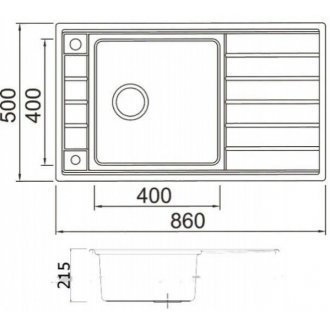 Мойка кухонная Seaman Eco Roma SMR-8650A.0