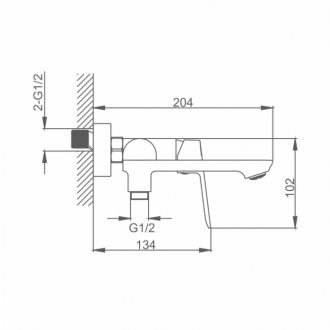 Смеситель для ванны Splenka S41 S41.30.06