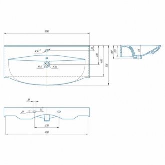 Мебель для ванной Stella Polar Фудзи 105 см белая