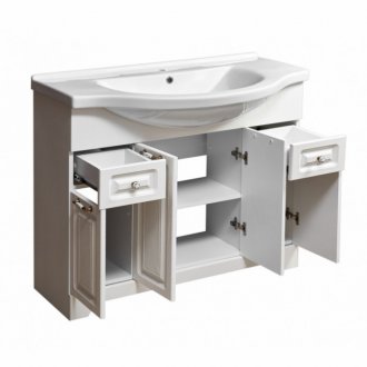 Мебель для ванной Stella Polar Кармела 100 см ольха белая
