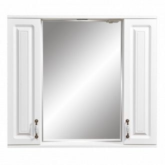 Зеркало со шкафчиком Stella Polar Кармела 90/С ольха белая