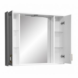 Зеркало со шкафчиком Stella Polar Кармела 100/С ольха белая
