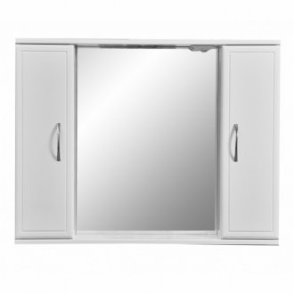 Зеркало со шкафчиком Stella Polar Концепт 80/С белый