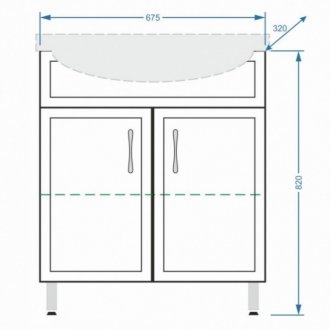 Мебель для ванной Stella Polar Концепт 70 см белая