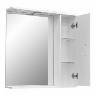Зеркало со шкафчиком Stella Polar Концепт 70/С белый