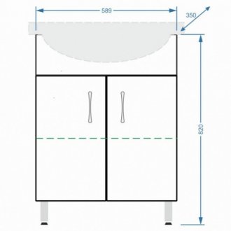 Мебель для ванной Stella Polar Концепт Эко 60 см белая