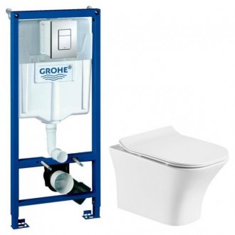 Комплект Grohe Rapid SL 38772001 + Stworki Монтре MO-01UP + Grohe Skate Cosmopolitan 38732000 хром глянцевый