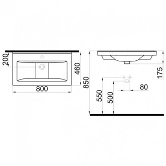 Раковина Stworki 80 K0201-0805 белая