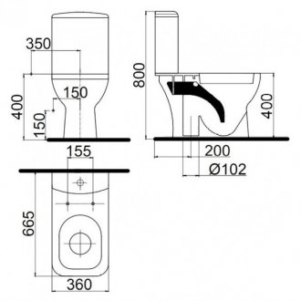 Унитаз Stworki Берген SET3604-0106-001-1-0000 белый