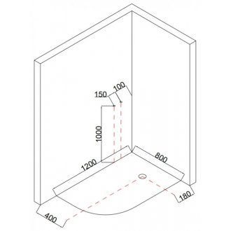 Душевая кабина Taliente TA-128CWR 120x80