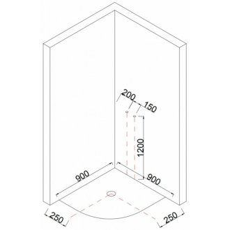 Душевая кабина Taliente TA-9090G 90x90