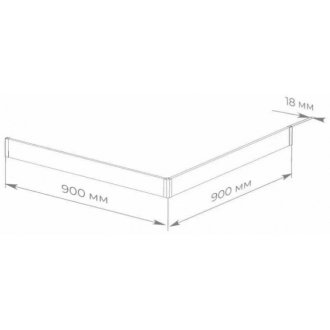 Экран для каркаса Taliente FPSE-ST-90B Март 90x90