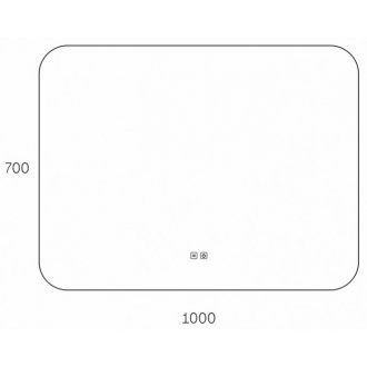 Зеркало Taliente Zled 100x70 TA-Zled-B10070a