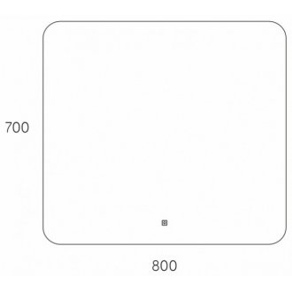 Зеркало Taliente Zled 80x70 TA-Zled-B8070