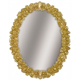 Зеркало овальное Tessoro Isabella TS-0044-G без фацета золото