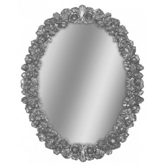 Зеркало овальное Tessoro Isabella TS-0044-S без фацета серебро
