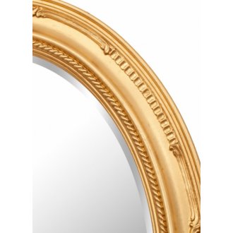 Зеркало овальное Tessoro Isabella TS-0047-G/L с фацетом поталь золото