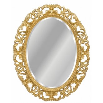 Зеркало овальное Tessoro Isabella TS-10210-G с фацетом, золото