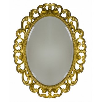 Зеркало овальное Tessoro Isabella TS-10760-G с фацетом, золото