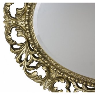 Зеркало овальное Tessoro Isabella TS-10210-B/L с фацетом, бронза