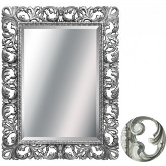 Зеркало прямоугольное Tessoro Isabella TS-1021-S/L с фацетом, серебро