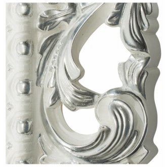 Консоль с раковиной Tessoro Isabella 80C белый глянец с серебром
