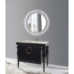 Мебель для ванной напольная Tessoro Borgo 90 черна...