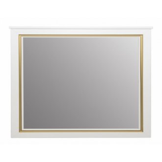 Зеркало Tessoro Foster 105 белое с патиной золото