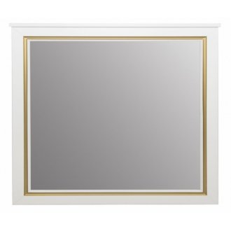 Зеркало Tessoro Foster 80 белое с патиной золото