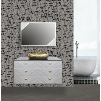 Мебель для ванной подвесная Tessoro Gala 100 с яшиками белая