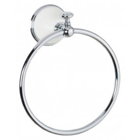 Полотенцедержатель кольцо Tiffany World Harmony 015 белый/хром