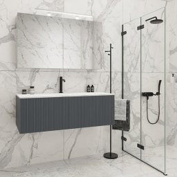 Мебель для ванной Tiffany World Shape 120 серая